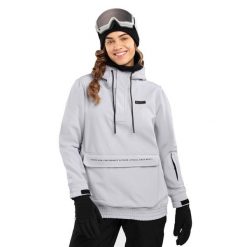 Kurtka narciarsko-snowboardowa damska W3-W Lhotse. Szare kurtki sportowe damskie SIROKO, xl, bez wzorów, z softshellu, bez ramiączek, bez kaptura, narciarskie. W wyprzedaży za 297.00 zł.