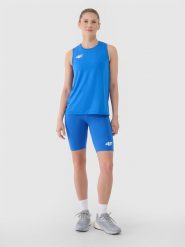 4F Legginsy kolarki treningowe damskie - niebieskie XS. Niebieskie legginsy damskie 4F, s, bez wzorów, z dzianiny, na fitness i siłownię. Za 109.99 zł.