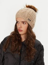 Eisbär Czapka Afra Lux 80111 156 Szary. Szare czapki damskie Eisbar, na zimę, bez wzorów, z materiału. Za 219.99 zł.
