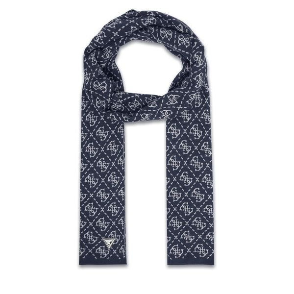 Szalik Guess. Niebieskie szaliki męskie Guess, z aplikacjami. Za 189.99 zł.