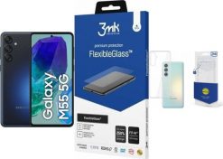 Smartfon Samsung Galaxy M55 5G 8/128GB Czarny (SM-M556EZK) + FlexibleGlass + Etui Clear Case. Czarne smartfony SAMSUNG. Za 1,317.00 zł.