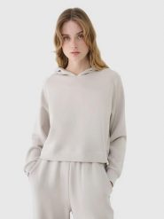 BLUZA DRESOWA DAMSKA 4F NIEROZPINANA Z KAPTUREM L TSWSF1562 KOLOR BEŻOWY. Brązowe bluzy damskie 4F, l, bez wzorów, z bawełny, klasyczne, bez ramiączek, z kapturem. Za 179.99 zł.