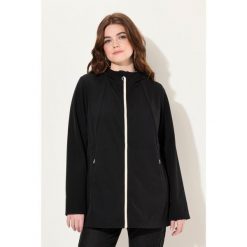 Damskie Kurtka softshell HYPRAR wodoodporna dwukierunkowy zamek odpinany kaptur. Czarne kurtki sportowe damskie Ulla Popken, plus size, bez wzorów, z elastanu, bez ramiączek, bez kaptura, trekkingowe. Za 584.99 zł.