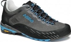 Buty trekkingowe Asolo Eldo Lth Szare Niebieskie Damskie. Niebieskie obuwie trekkingowe damskie Asolo, z gumy, bez zapięcia. Za 833.05 zł.