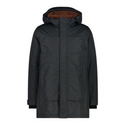 Parka z kapturem CMP. Brązowe parki męskie CMP, na zimę, m, bez wzorów, bez kołnierzyka, z kapturem. Za 596.05 zł.