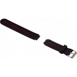 Pasek GARETT do Garett Sport 21 Czarno-czerwony. Czarne zegarki sportowe GARETT, bez wzorów, z tworzywa sztucznego. Za 59.99 zł.