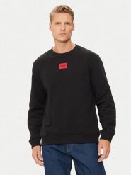 Hugo Bluza Diragol212 50447964 Czarny Regular Fit. Czarne bluzy męskie Hugo, m, bez wzorów, z bawełny, bez ramiączek, bez kaptura. Za 239.99 zł.