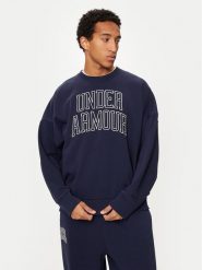 Under Armour Bluza UA Icon 1386548 Granatowy Loose Fit. Niebieskie bluzy męskie Under Armour, m, bez wzorów, z bawełny, bez ramiączek, bez kaptura. Za 199.99 zł.