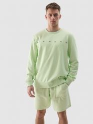 4F Bluza dresowa nierozpinana bez kaptura męska - zielony M. Zielone bluzy męskie 4F, l, bez wzorów, z bawełny, klasyczne, bez ramiączek, bez kaptura. W wyprzedaży za 99.99 zł.