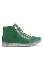 Rieker Trampki Z1221-53 Zielony. Zielone trampki i tenisówki damskie Rieker, bez wzorów, ze skóry, bez zapięcia. Za 287.00 zł.