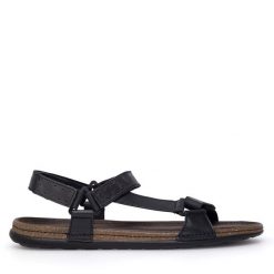 Sandały Lasocki. Czarne sandały męskie Lasocki, bez wzorów, bez zapięcia. Za 129.99 zł.