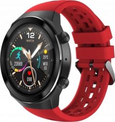 Smartwatch Rubicon RNCE68 Czerwony (rubicon_20210722125206). Czerwone zegarki smartwatch Rubicon, bez wzorów. Za 305.00 zł.
