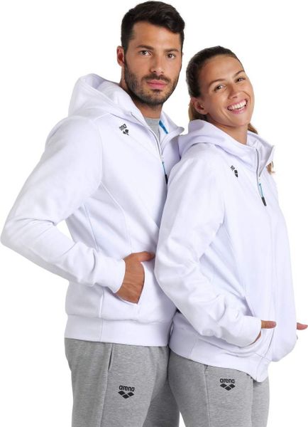 Arena Bluza rozpinana z kapturem Arena Team Hooded Jacket Panel White R.XXL. Białe bluzy męskie ARENA, m, bez wzorów, bez ramiączek, z kapturem. Za 312.62 zł.