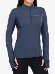 Bluza do biegania damska La Sportiva Swift Long Sleeve. Niebieskie bluzy damskie La Sportiva, s, bez wzorów, z materiału, bez ramiączek, bez kaptura. Za 362.99 zł.