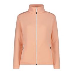 Damska rozciągliwa polarowa bluza z zamkiem CMP. Czerwone bluzy damskie CMP, bez wzorów, z polaru, sportowe, bez ramiączek, bez kaptura. Za 330.95 zł.