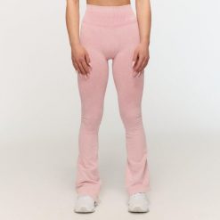 Legginsy damskie fitness bezszwowe flare Fierce. Czerwone legginsy damskie GYMBEAM, bez wzorów, z elastanu. Za 123.90 zł.