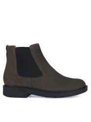 Geox Sztyblety D Spherica Ec1 D16QRC 00022 C9002 Szary. Szare botki damskie Geox, bez wzorów, ze skóry, bez obcasa, na płaskiej podeszwie, bez zapięcia. Za 649.99 zł.