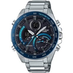 Zegarek męski Casio ECB-900DB-1BER, Quartz, 48mm, 10ATM. Niebieskie zegarki męskie Casio, bez wzorów. Za 822.65 zł.