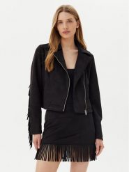 Noisy May Kurtka z imitacji skóry Abby 27033110 Czarny Regular Fit. Czarne kurtki damskie Noisy May, l, bez wzorów, ze skóry, bez kaptura. Za 139.99 zł.