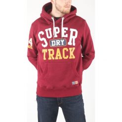SuperDry Bluza Czerwony. Czerwone bluzy męskie Superdry, l, bez wzorów, z bawełny, bez ramiączek, bez kaptura. Za 395.95 zł.