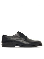 Calvin Klein Półbuty Ess Rubber Derby HM0HM02268 Czarny. Czarne buty wizytowe męskie Calvin Klein, bez wzorów, ze skóry, bez obcasa, bez zapięcia. Za 649.99 zł.