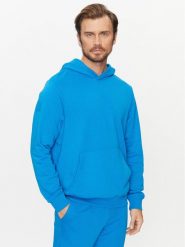 4F Bluza 4FAW23TSWSM688 Niebieski Regular Fit. Niebieskie bluzy męskie 4F, m, bez wzorów, z bawełny, bez ramiączek, bez kaptura. Za 109.99 zł.