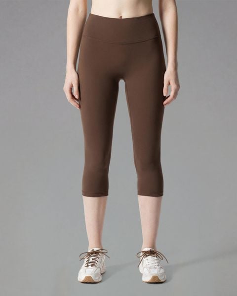 Legginsy 3/4 Softform™ - Brązowy. Brązowe legginsy damskie JOY STUDIO, bez wzorów, z tkaniny. Za 190.00 zł.
