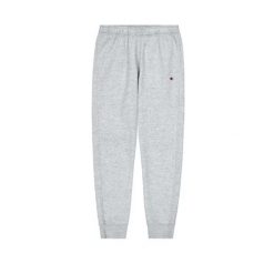 2528 Szare spodnie dresowe Champion męskie, sznurek w pasie. Szare spodnie sportowe męskie Champion, m, bez wzorów, z dresówki. Za 130.99 zł.