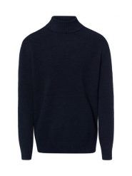 Finshley & Harding London sweter z golfem Mężczyźni Bawełna niebieski, L. Niebieskie swetry męskie Finshley & Harding London, l, bez wzorów, z bawełny, bez kołnierzyka, bez ramiączek. Za 329.95 zł.