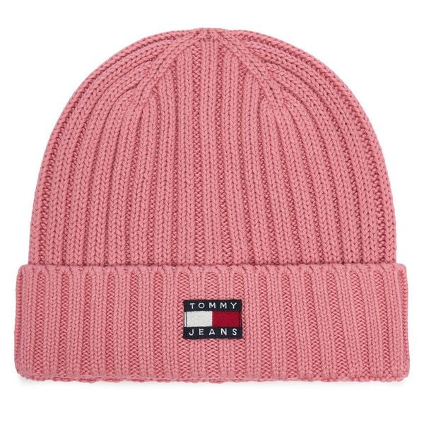 Czapka Tommy Hilfiger. Czerwone czapki damskie Tommy Hilfiger, na zimę, bez wzorów. Za 149.99 zł.