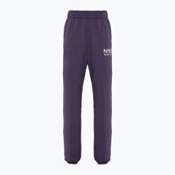 Spodnie damskie Nike Sportswear Fleece. Fioletowe spodnie dresowe damskie Nike, bez wzorów, z dresówki, sportowe. Za 259.99 zł.