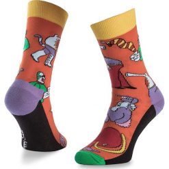Skarpety Wysokie Unisex HAPPY SOCKS - BEA01-2000 Kolorowy Pomarańczowy. Brązowe skarpetki damskie Happy Socks, bez wzorów, z bawełny. W wyprzedaży za 19.00 zł.