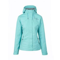 Kurtka Membranowa Damska ESSENCE STX TS. Niebieskie kurtki sportowe damskie Bergson, m, bez wzorów, bez ramiączek, bez kaptura, trekkingowe. Za 479.00 zł.