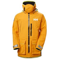 Kurtka wodoodporna Helly Hansen Aegir Ocean. Żółte kurtki męskie Helly Hansen, bez wzorów, sportowe, bez kaptura. W wyprzedaży za 4,767.00 zł.