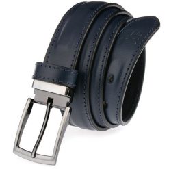 Pasek skórzany BELTIMORE r.110-125 cm A60 granatowy. Niebieskie paski męskie . Za 54.99 zł.