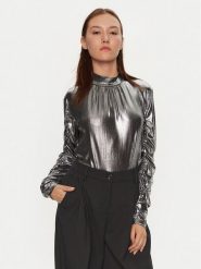 Karen by Simonsen Bluzka Regitze 10105118 Srebrny Slim Fit. Szare bluzki damskie Karen by Simonsen, xs, bez wzorów, z syntetyku, bez kołnierzyka, bez ramiączek. Za 239.99 zł.