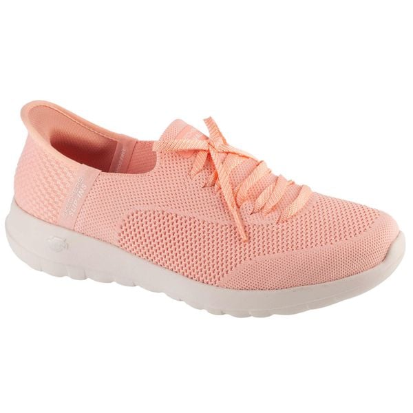 Buty sportowe Sneakersy damskie, Slip-Ins: Go Walk Joy - Abby. Czerwone obuwie sportowe damskie Skechers, bez wzorów, bez zapięcia, trekkingowe, Skechers Sport. Za 299.99 zł.