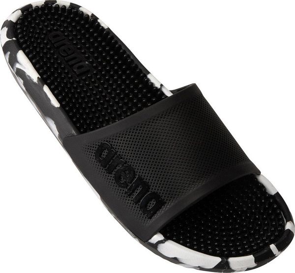 Klapki Marco Bi black/white rozmiar 44. Białe klapki męskie ARENA, bez wzorów, bez zapięcia. Za 127.39 zł.