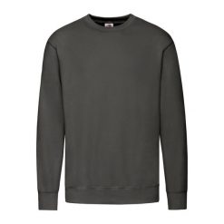 Lekka Bluza Rozpinana Unisex Dla Dorosłych. Szare bluzy męskie fruit of the loom, m, bez wzorów, bez ramiączek, bez kaptura. Za 71.99 zł.