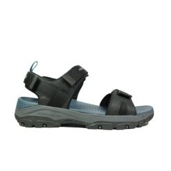 Sandały męskie SKECHERS Tresmen Ryer. Czarne sandały męskie Skechers, bez wzorów, sportowe, bez zapięcia. Za 209.99 zł.
