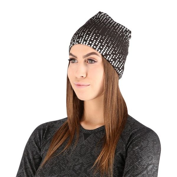 Czapka odblaskowa uniwersalna Nils OCN0478. Czarne czapki damskie Nils, bez wzorów, sportowe. Za 24.99 zł.