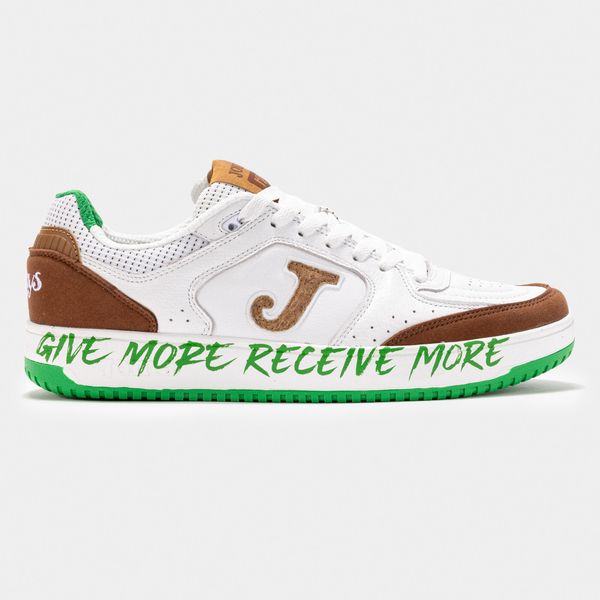 Trenerzy Joma Flexys 25. Białe buty sportowe męskie Joma, bez wzorów, bez zapięcia, do biegania. Za 299.99 zł.