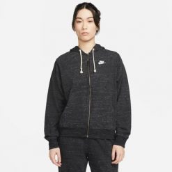 Bluza sportowa damska Nike Gym Vintage. Czarne bluzy damskie Nike, s, bez wzorów, z bawełny, retro, bez ramiączek, z kapturem. Za 352.20 zł.