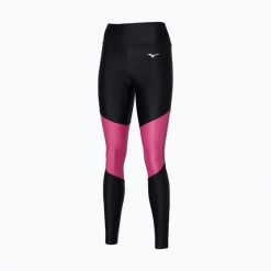 Legginsy damskie do biegania Mizuno Core Long. Czarne legginsy damskie Mizuno, bez wzorów, z elastanu. Za 139.99 zł.