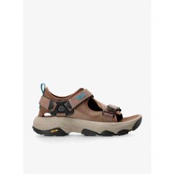Sandały trekkingowe męskie Teva Grandview Max Sandal. Brązowe buty zimowe męskie Teva, bez wzorów, bez obcasa, bez zapięcia. Za 461.99 zł.