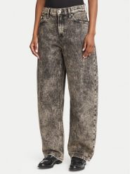 Calvin Klein Jeans Jeansy LV047H745G Brązowy Barrel Fit. Brązowe jeansy damskie Calvin Klein Jeans, bez wzorów, z bawełny. Za 649.99 zł.
