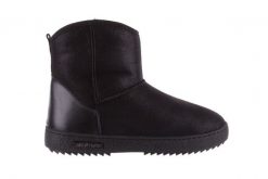 Śniegowce Bayla-112 0575-9015D Czarne, Skóra naturalna - 36. Czarne śniegowce damskie Bayla, z materiału, bez zapięcia. W wyprzedaży za 134.10 zł.