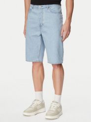 HUGO Szorty jeansowe Skate Shorts 50555994 Niebieski Straight Fit. Niebieskie szorty męskie Hugo, bez wzorów, z bawełny. Za 399.99 zł.