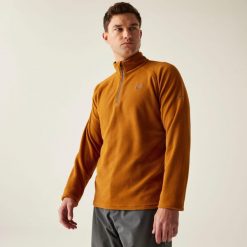 Freethink II Męski polar narciarski z zamkiem błyskawicznym. Brązowe bluzy sportowe męskie Dare 2B, na zimę, m, bez wzorów, z polaru, bez kaptura, narciarskie. Za 79.99 zł.