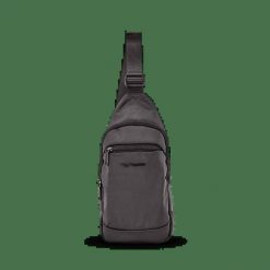 Plecak crossbody BRANT WINGS BLACK. Czarne plecaki męskie Wings, bez wzorów, z materiału, biznesowe. Za 99.90 zł.
